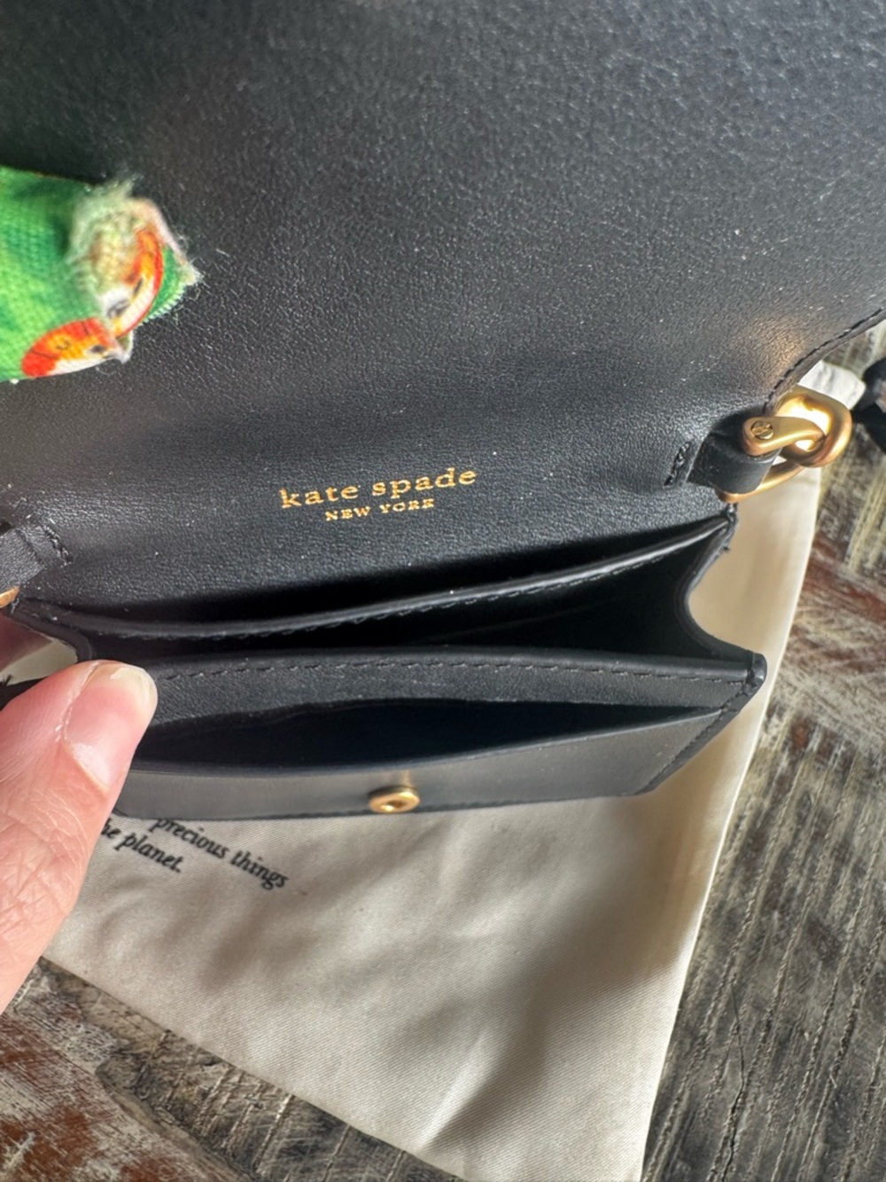 Kate Spade Black Velvet Pearl Handle Mini Bag - Picture 4 of 9